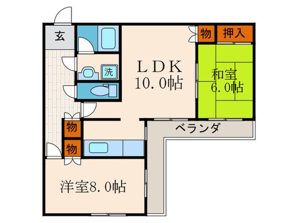 パラドール宮前橋の物件間取画像